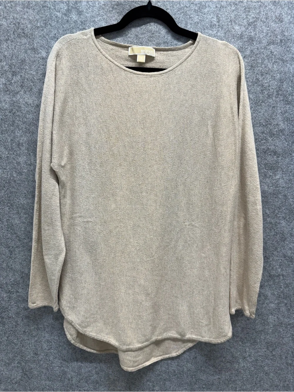 Michael Kors Cream Scoop Neck Lightweight Sweater - Womens M - Coastal Beach